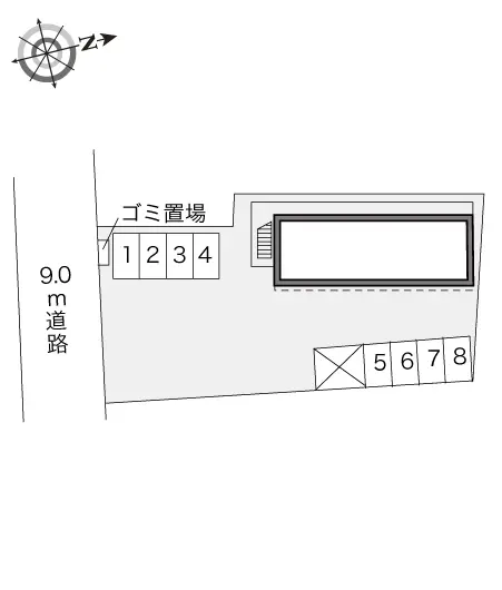 ★手数料０円★川越市鯨井　月極駐車場（LP）